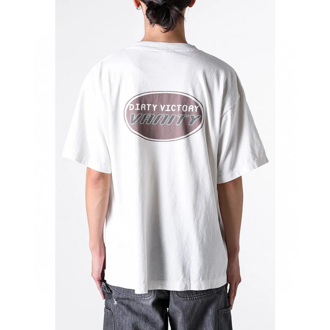 SAINT Mxxxxxx VANITY SS TEE/WHT Jesus Butterfly Print Short Sleeve Off-White S-XL Cylindrical No Side Seam Fabric 220g High Weight OE Yarn ⚠️Note: It is almost meaningless if it is not a cylindrical fabric Customized main mark/wash mark/little angel anti-counterfeiting label Original-level printing factory Top purchasing level